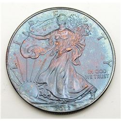 2012 AMERICAN SILVER EAGLE RAINBOW
