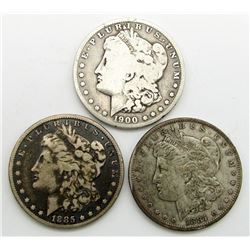 3 - CIRC OR BETTER SILVER DOLLARS;