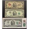 Image 1 : 3- $2 NOTES; 1976 with STAMPS;