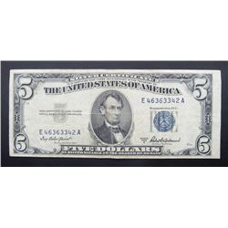 1963 A $5 SILVER CERTIFICATE