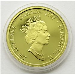 2002 $200 GOLD COIN THE JACK PINE CANADA 1/2 OZ.
