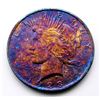 Image 1 : 1923 CRAZY RAINBOW PEACE DOLLAR