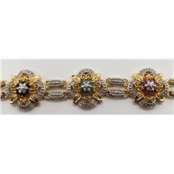 BEAUTIFUL 7 INCH BRACELET WITH MULTI COLOR