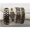 Image 1 : 4-STERLING RINGS: (1)MARCASITE (3)OTHER DESIGNS.