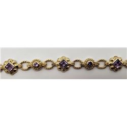 MODERN PANEL BRACELET MARKED "FAS"