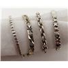 Image 1 : 4-STERLING RINGS WITH DIFFERENT DESIGNS