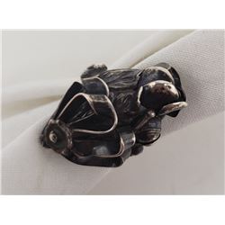 ANTIQUE STERLING SIZE 6 RING