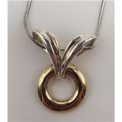 16 INCH STERLING NECKLACE WITH PENDANT