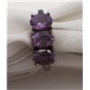 Image 1 : ANTIQUE STERLING SIZE 8 RING WITH LIGHT PURPLE