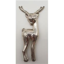 ANTIQUE STERLING REINDEER BROOCH