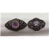 Image 1 : 2-ANTIQUE STERLILNG MARCASITE RINGS WITH LIGHT