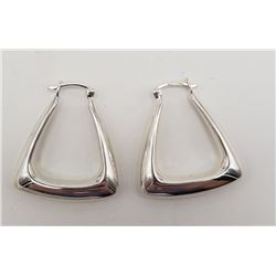 PAIR OF STERLING DANGLY EARRINGS
