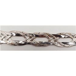 7 INCH ITALY STERLING BRACELET WITH UNIQUE