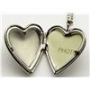 Image 2 : STERLING HEART LOCKET NECKLACE