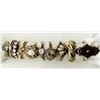 Image 2 : 10-STERLING GOLD LAYERS RINGS WITH CLEAR
