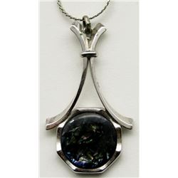 GORGEOUS STERLING PENDANT WITH LARGE