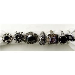 7-STERLING BLING RINGS. SOME POSSILBE