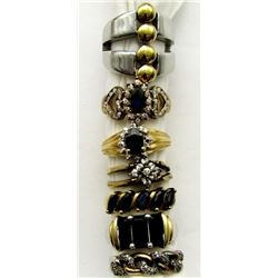 LOT OF 8 STERLING RINGS SIZES 5-7