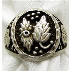 ANTIQUE MEN'S LEAF RING SIZE 12