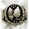 Image 1 : ANTIQUE MEN'S LEAF RING SIZE 12