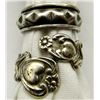 Image 1 : LOT OF 2 STERLING RINGS SIZES 8 & 9