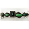 Image 1 : 5-STERLING ANTIQUE RINGS WITH GREEN &