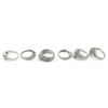 Image 2 : 6-ANTIQUE STERLING CZ's RINGS WITH