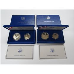 1986 STATUE OF LIBERTY PROOF 2 COIN SET