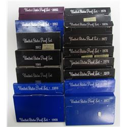 15-U.S. PROOF SETS: 1968, 1969,