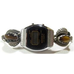 STERLING BRODEX WATCH WITH STERLING TIGER