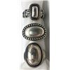 Image 1 : 3-MODERN STERLING RINGS WITH DIFF DESIGNS