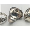 Image 3 : 3-MODERN STERLING RINGS WITH DIFF DESIGNS