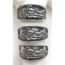3-MENS MOTERCYLE RINGS