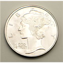MAY FLOWER 1 OZT .999 SILVER ROUND