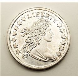 1 OZT .999 SILVER DRAPED BUST DESIGN