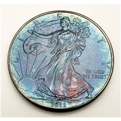2012 AMERICAN SILVER EAGLE RAINBOW