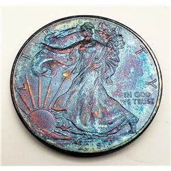 2015 AMERICAN SILVER EAGLE RAINBOW