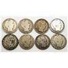 Image 1 : 8 BARBER HALF DOLLARS CIRCS