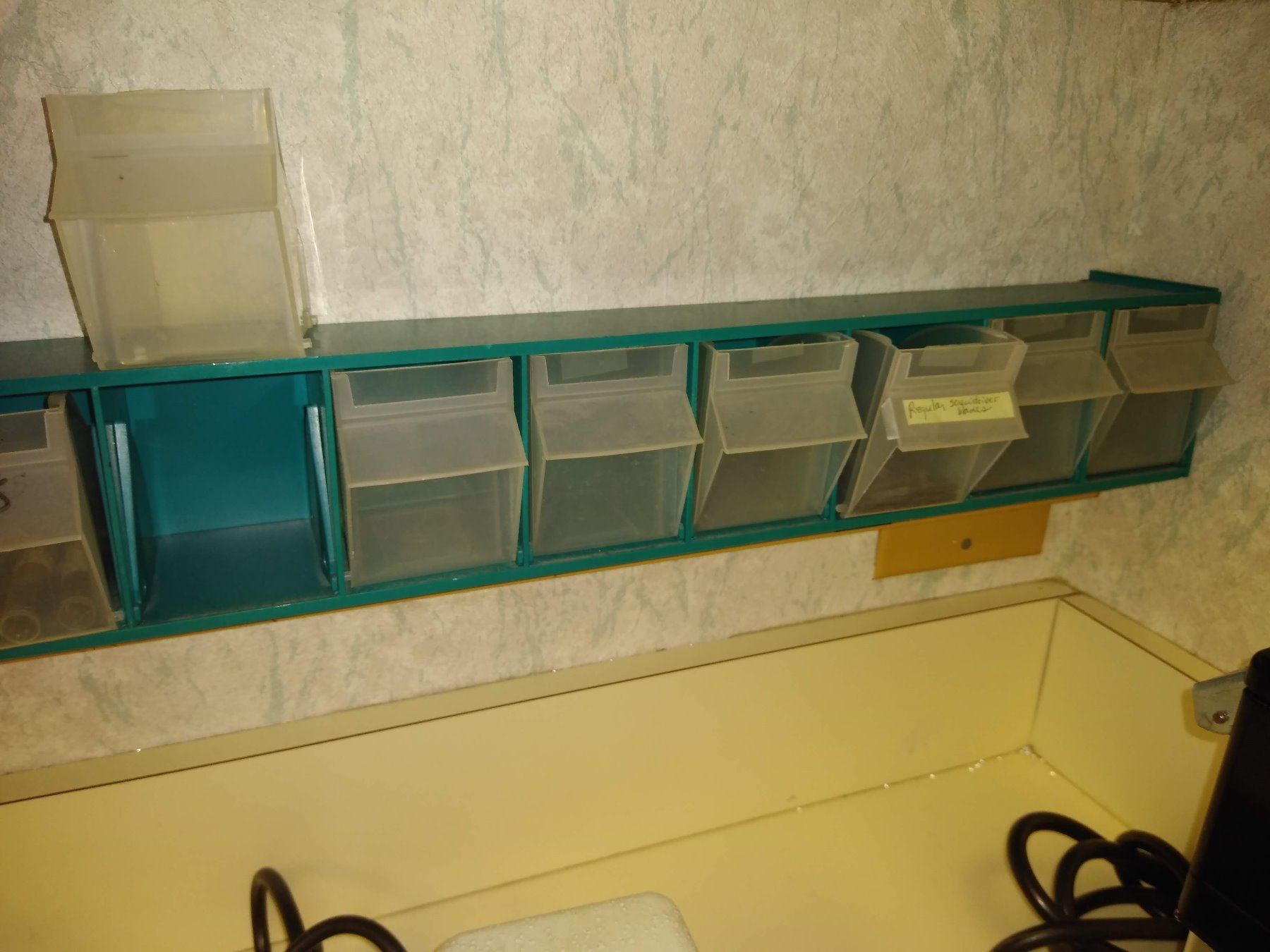 LOT OF SPECTACLE TOOLS WITH (3) 9 DRAWER BINS