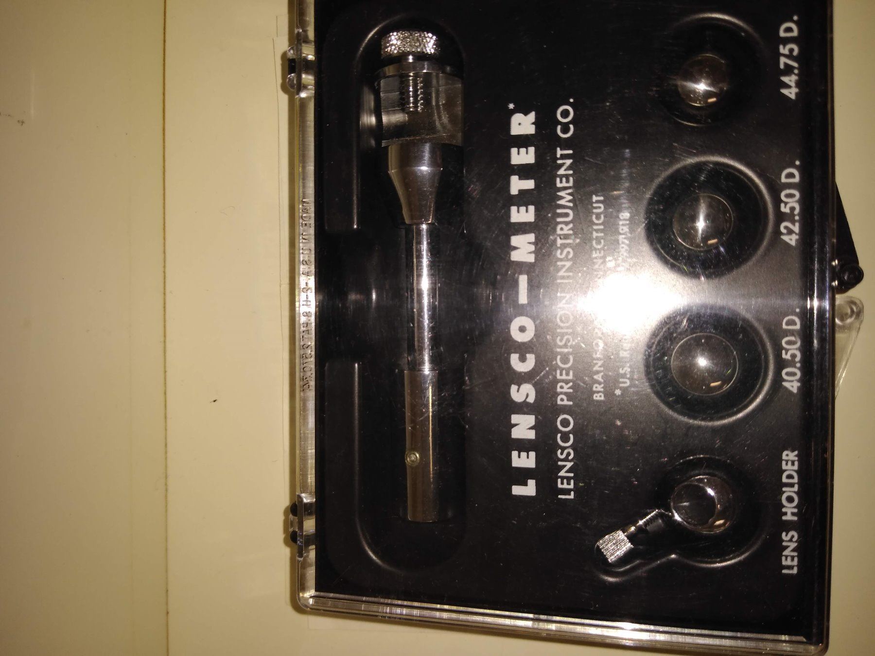 OPHTHALMIC LENSCO METER 40.50D, 42.50D, 44.75D