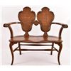 Image 2 : Antique Oak Love Seat Bench