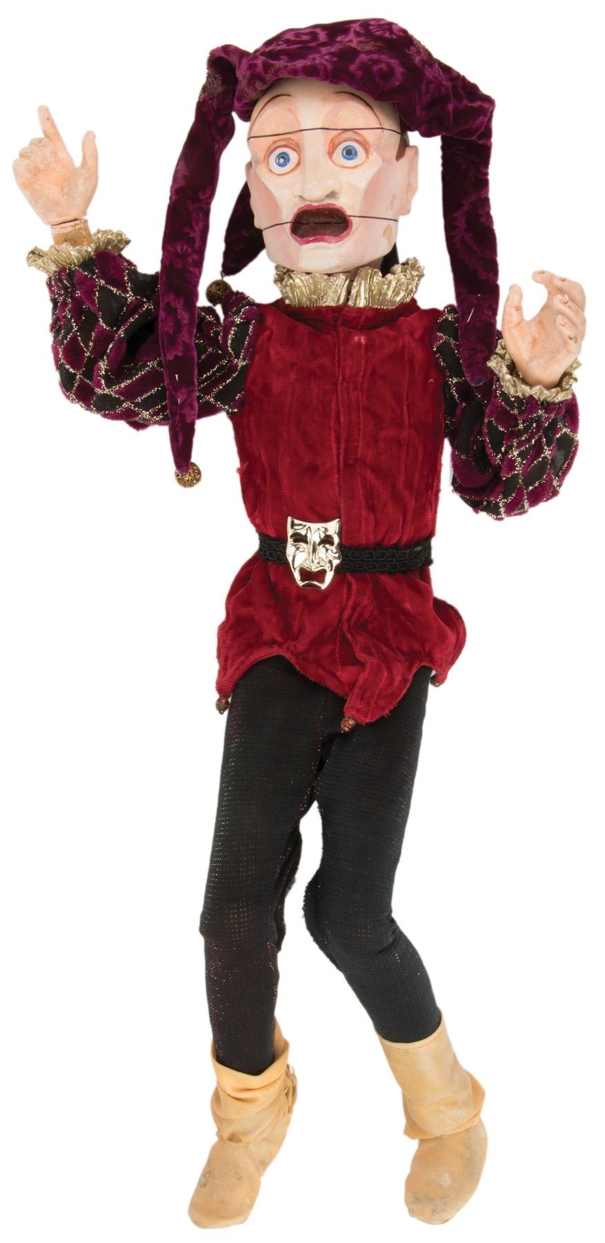 'Jester' puppet with alternate head from Puppet Master. Barnebys