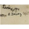 Image 5 : A. Dewez Mixed Media on Paper Inscribed 1970