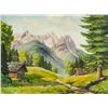 Image 1 : Max Wustner Bavarian Oil on Canvas Landscape