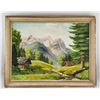 Image 2 : Max Wustner Bavarian Oil on Canvas Landscape