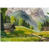 Image 3 : Max Wustner Bavarian Oil on Canvas Landscape