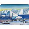 Image 1 : American Modernist Tempera on Paper Landscape