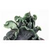 Image 2 : Chinese Hetian Green Jade Cabbage with Wood Stand