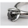 Image 3 : 10kt Black Diamond (1.17ct) Ring