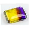 Image 3 : 26 Ct Emerald Cut Multi-color Ametrine Gemstone